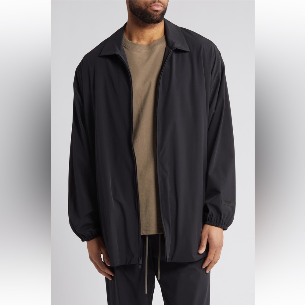 Fear of God Essentials Men's Black Lightweight OVERSIZED Jacket